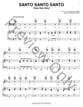 Santo Santo Santo (Holy Holy Holy) piano sheet music cover